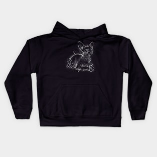 Black Sphynx Cat Kids Hoodie